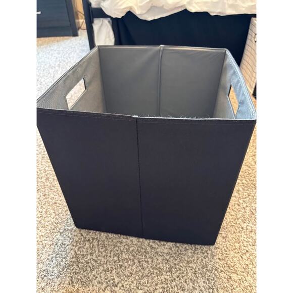 13" x 13" Black storage Cube - Picture 4 of 4